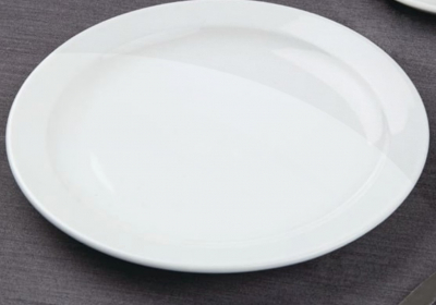 OLYMPIA ATHENA NARROW RIMMED PLATES 226MM/9Inch X12