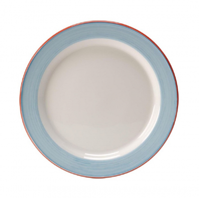 RIO BLUE SLIMLINE PLATE 8Inch 20.25CM