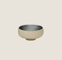 PLAYGROUND NARA GREY DIP DISH ROUND RELIEF 8CM 4.1OZ X12
