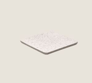 PLAYGROUND STONE TERRAZZO SQUARE PLATTER LIGHT 18X18CM