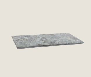 PLAYGROUND STONE SLATE PLATTER RECT SILVER-GREY 30X15CM X1