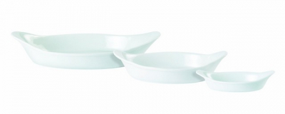 DPS PORCELITE OVAL EARED DISH 6.5Inch 15419