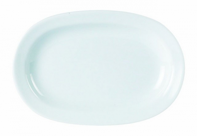DPS PORCELITE STANDARD RIMMED OVAL PLATE 10Inch