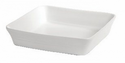 WHITE BAKEWARE SQUARE BAKER 26X26X5.5CM/10X10X2.25Inch