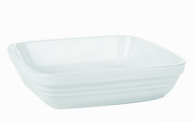 WHITE BAKEWARE SQUARE BAKING DISH 23X23CM(2LTR)/9X9Inch(70OZ)