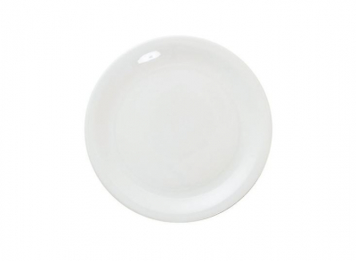 GREAT WHITE NARROW RIM PLATE 8.5Inch 22CM