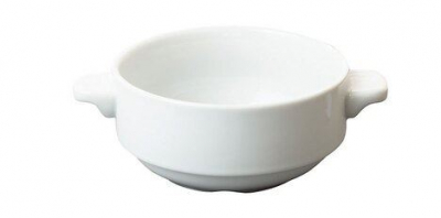 GREAT WHITE LUGGED SOUP BOWL 10OZ 28CL X 12