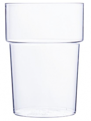 ECON RIGID CRYSTAL POLYSTYRENE REUSABLE PINT TUMBLER 20OZ/568ML LINED CE