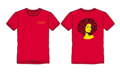 MALE REGGAE HEAD DESIGN RED T- SHIRT COTTON SMALL