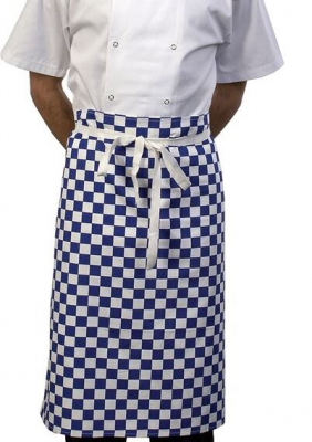 LARGE BLUE CHECK WAIST APRON