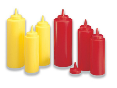 VOGUE RED SQUEEZY SAUCE BOTTLE 24OZ