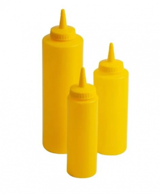 SQUEEZE SAUCE BOTTLE YELLOW 8OZ