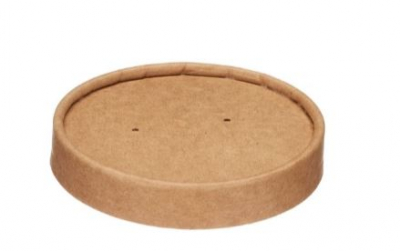 8/12OZ KRAFT SOUP LID. PP LINED. MICROWAVABLE