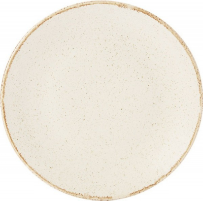 DPS PORCELITE SEASONS OATMEAL COUPE PLATE 11Inch