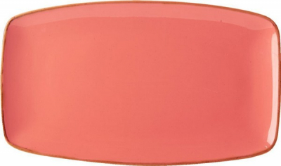 DPS PORCELITE SEASONS CORAL RECTANGULAR PLATE 12.2X7Inch