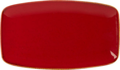 DPS PORCELITE SEASONS MAGMA RECTANGULAR PLATE 12.2X7Inch