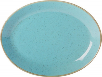 DPS PORCELITE SEASONS SEA SPRAY OVAL PLATE 11.8Inch