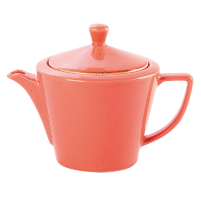 SEASONS CONIC TEAPOT LID CORAL 17.5OZ