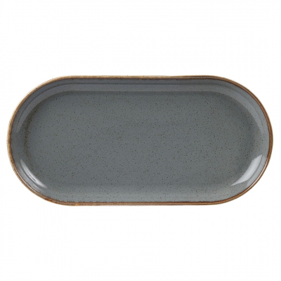 SEASONS STORM NARROW OVAL PLATE 32X20CM  X6  118132RM