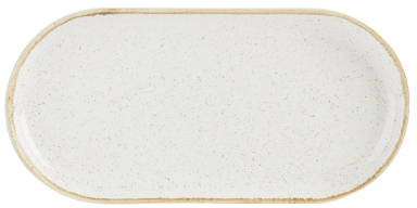 SEASONS OATMEAL NARROW OVAL PLATE 30CM X6 118130OA