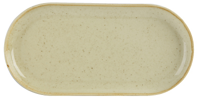 DPS PORCELITE SEASONS WHEAT NARROW OVAL PLATE 11.8Inch