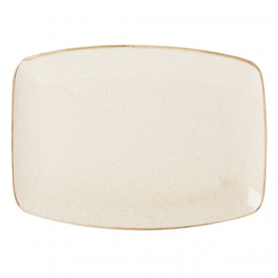 SEASONS OATMEAL REGTANGULAR PLATE 32CM X6 118432OA