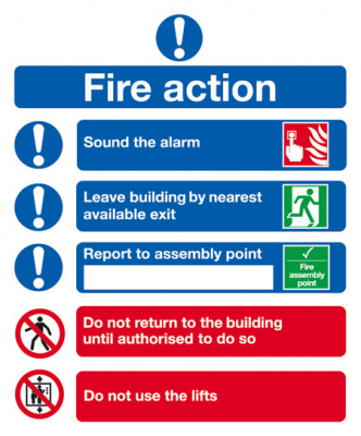 SYMBOLISED FIRE ACTION RIGID 230X172 MS29A-R