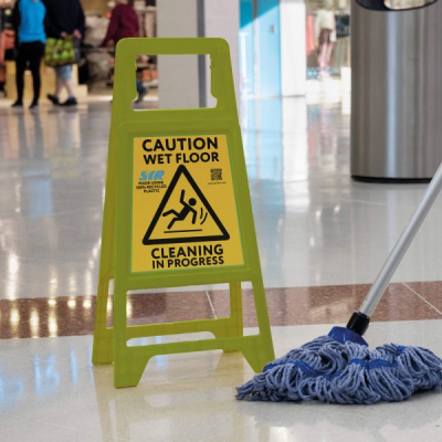 CAUTION WET FLOOR SIGN