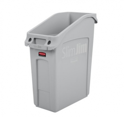 RUBBERMAID SLIMJIM BIN 49LTR UNDER COUNTER GREY