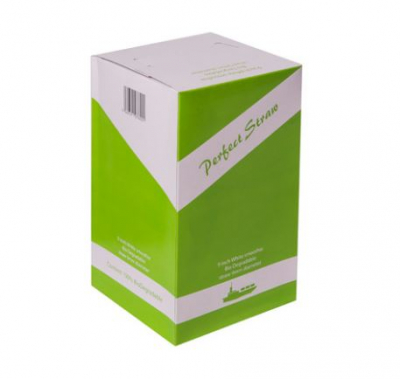 SMOOTHIE STRAW 8Inch 9MM BORE PLA WHITE X250