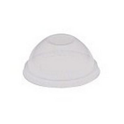 CLEAR DOMED LID NO HOLE
