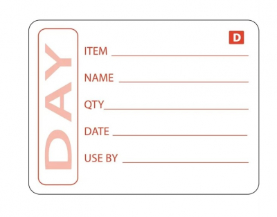 DISSOLVABLE PREPARED FOOD LABELS 75X50MM X250