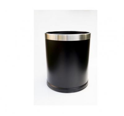 SMART BIN BLACK POWDER COATED S/S RING ON TOP