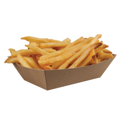 SMALL OPEN TRAY KRAFT 124/100 X 87/63 X 42MM