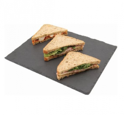 GENWARE SLATE NATURAL EDGE SQUARE PLATTER 11Inch