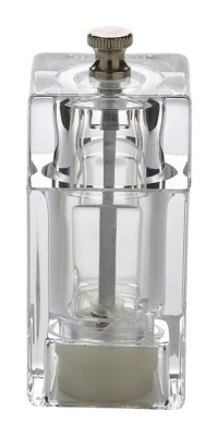 GENWARE SQUARE SALT/PEPPER GRINDER ACRYLIC 10CM SPSQ10