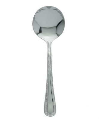 UTOPIA BEAD PARISH STAINLESS STEEL SOUP SPOON 18/0