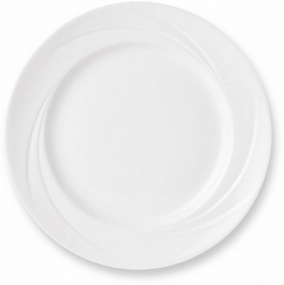 STEELITE ALUMINA VITRIFIED WHITE ALVO VENITIA PLATE 8Inch
