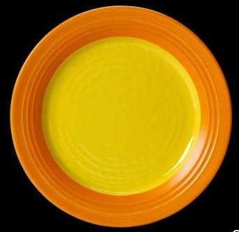 STEELITE FREEDOM YELLOW ROUND RIM PLATE 16.5CM 68A535EL667
