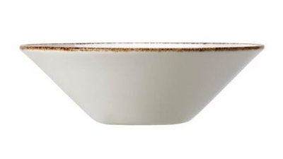 STEELITE ALUMINA VITRIFIED BROWN DAPPLE BOWL 20.6OZ