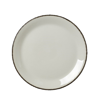 STEELITE CHARCOAL DAPPLE PLATE COUPE 25CM 10Inch X24