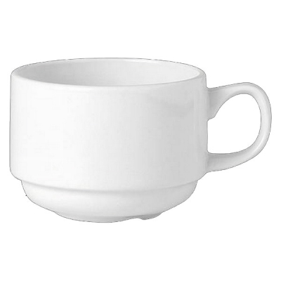 CUP 28.4L (10OZ) SLIMLINE STKG SIMPLICITY (WHITE) 11010188