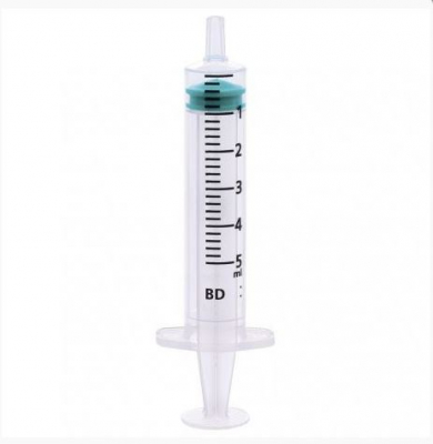 5ML LUER SLIP CONCENTRIC TIP SYRINGES X100 EA851-10 307731