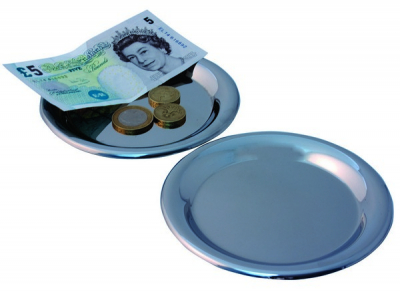 STAINLESS STEEL TIP TRAY 5.5Inch ROUND