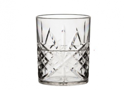 UTOPIA SYMPHONY POLYCARBONATE STACKING ROCKS DOF TUMBLER GLASS 11.3OZ/320ML