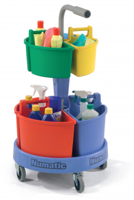 CAROUSEL CLEANING TROLLEY 54X50X87CM NC4G  CF150