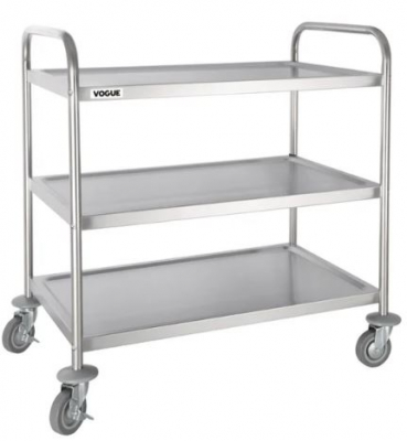VOGUE 3 TIER CLEANING TROLLEY LARGE 930X860X535MM F995