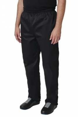 CHEFS BAGGIES TROUSERS BLACK LARGE