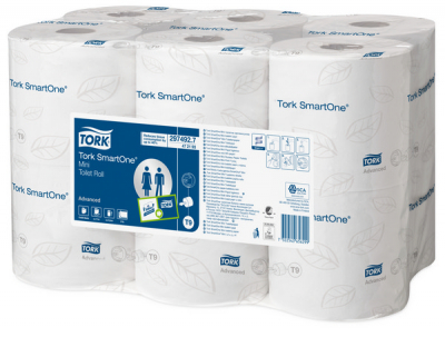 TORK SMARTONE MINI TOILET ROLL WHITE