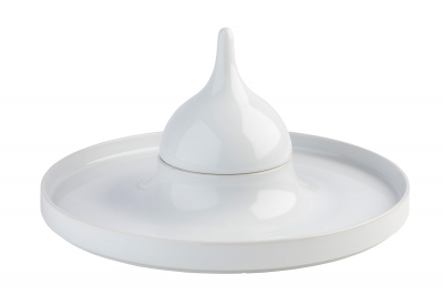 COSTA VERDE UNIVERSAL DINE UNI TASTING PLATE WITH CLOCHE 24CM